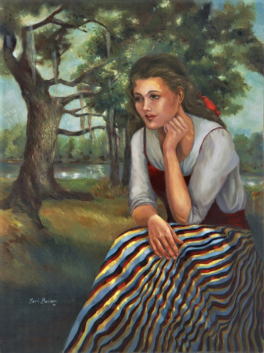 Islenos Girl - Art Print on Canvas